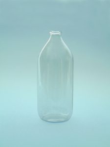 Infusion bottle 1 Liter, blank, height 29 cm and the diameter is 9 cm.