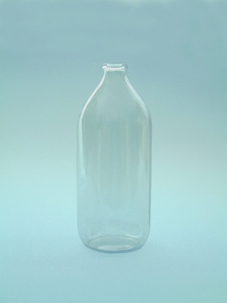 Infusion bottle 1 Liter, blank, height 29 cm and the diameter is 9 cm.