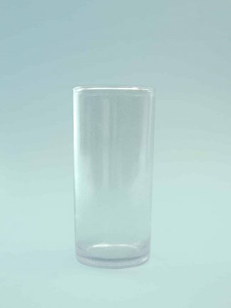 Sugar glass Juice glass - Long drink glass, transparent 14 x 6.5 cm.