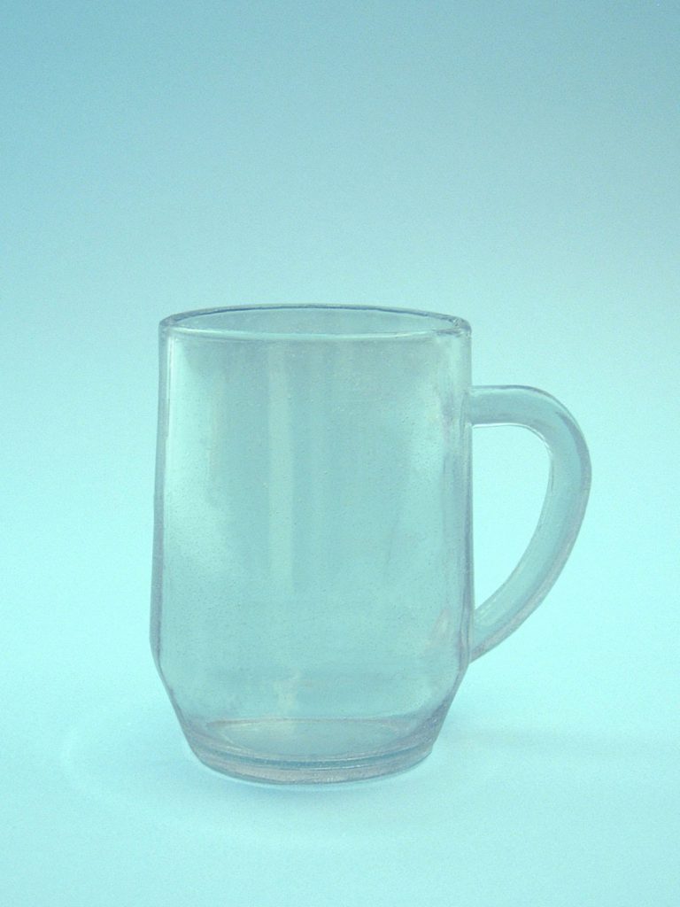 Tea mug tea cup, tea glass made of sugar glass. 10.5 x 7.5 cm.