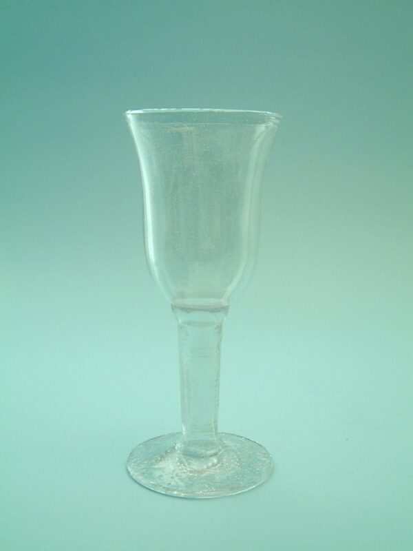 Sugar glass Wine glass in a Tulip shape, 19.5 x 8 cm.