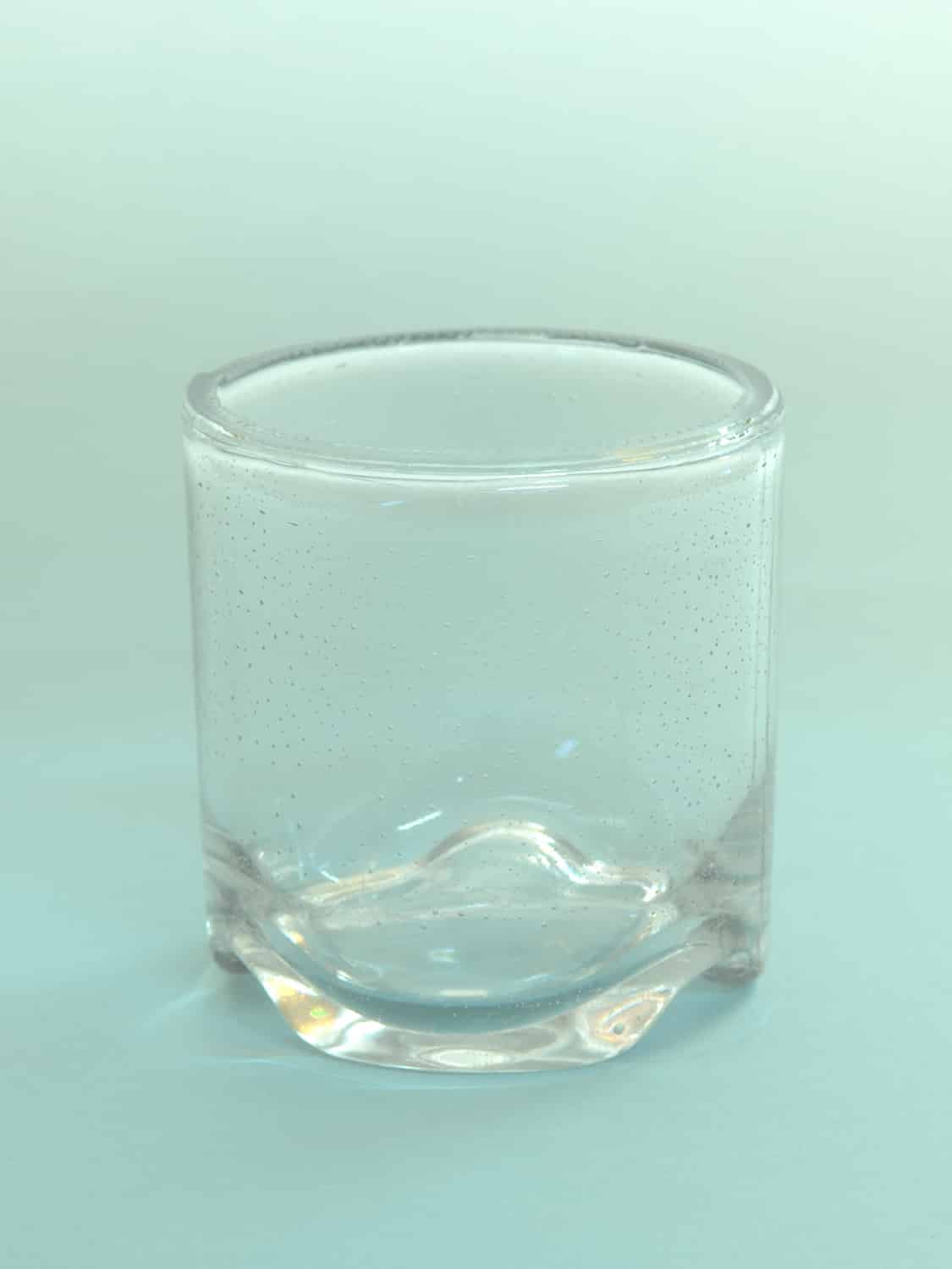 Prachtig whiskeyglas met golfbodem, suikerglas! L*B 9x9 Cm