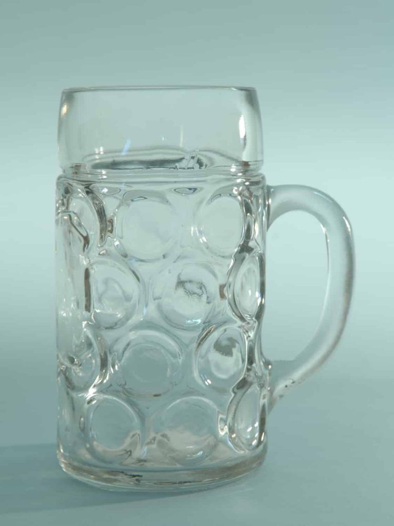 Vette suikerglas bierpul. Hoogte x breedte: 20,2 x ø 10,9 cm .