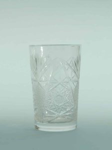 For your video shoot. Breakaway Sugar glass whiskey / water glass. 11 x 7 cm.