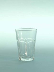 Sugar glass Juice or water glass, H * W is 10 x 7 cm.