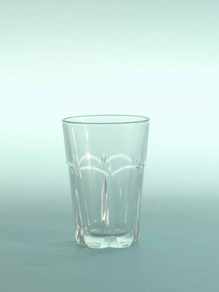 Sugar glass Juice or water glass, H * W is 10 x 7 cm.