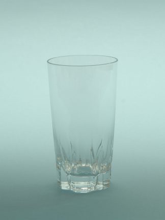 Sugar glass Juice glass Long drink glass / white beer 0.5 liter with star bottom, H * W is 13.6 x 7.5 cm.