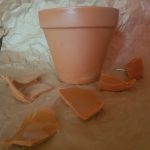 Bloempot suikerglas Groot, 19 cm x ø 21,5 cm.