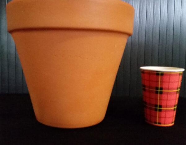 0451 | Flower pot breakaway glass | Large | 19 cm x ø 21.5 cm - Image 2