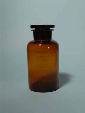 Brown sugar glass Laboratory bottle, 1000 ml. 20 cm x ø 10.8 cm.