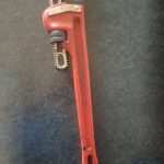 Latex pipe wrench for Film, TV or video. 45 Cm. long