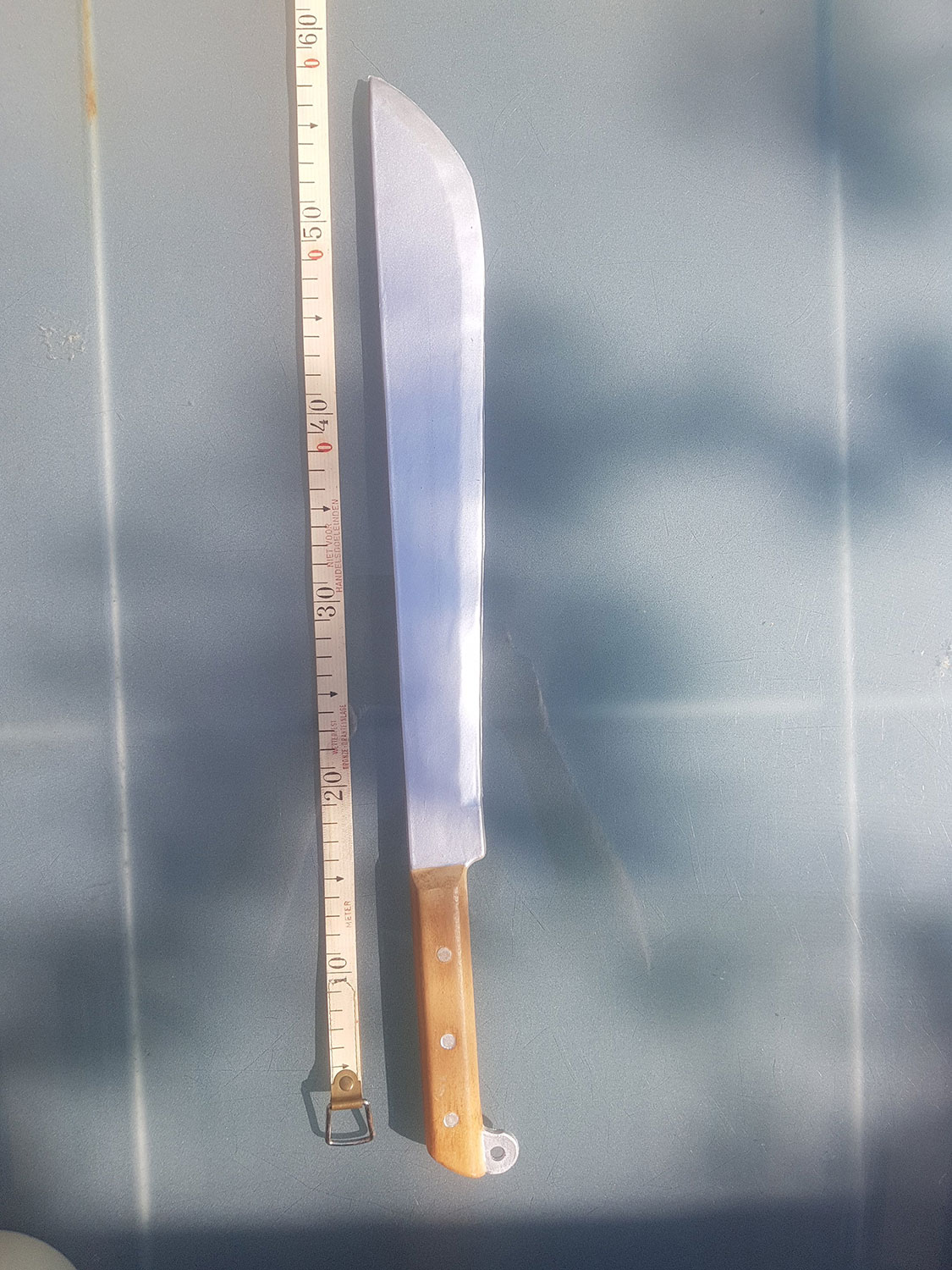 Latex knife. Klewang / cleaver / machete. Length 58 cm.