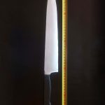 Movie prop. Kitchen knife film prop. Latex, Length 43 centimeters.