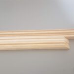 Frame van balsahout voor suikerglas ruiten