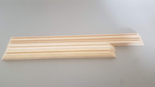 Balsa wood frame for sugar glass panes