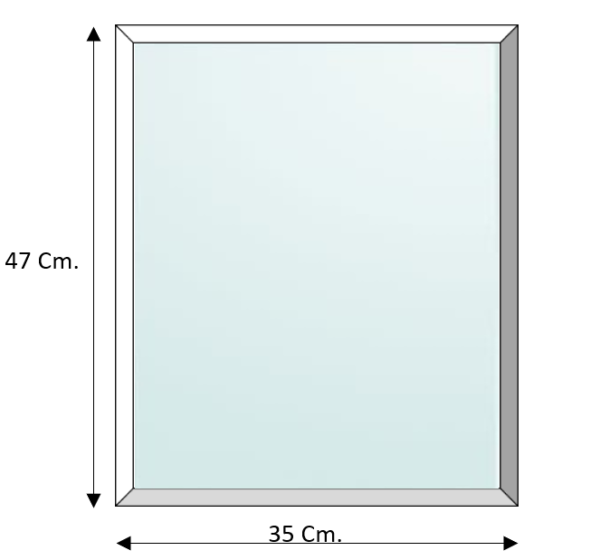 Balsa wood frame for 33 x 45 pane