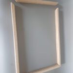 Balsahout framewerk voor je ruitjes van suikerglas.