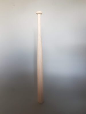 Work safely! Bat made of balsa wood