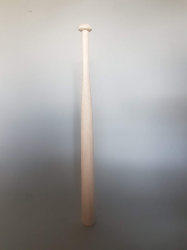 Work safely! Bat made of balsa wood