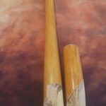 Balsa wood baseball bat