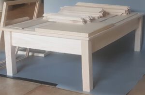 Coffee table - low table made of balsa wood