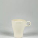 White sugar glass tea cup or tea mug prop.