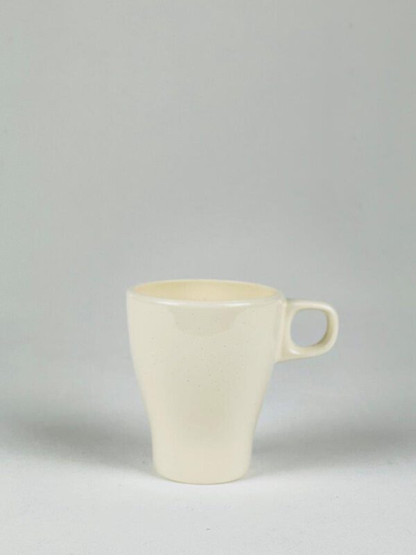 White sugar glass tea cup or tea mug prop.